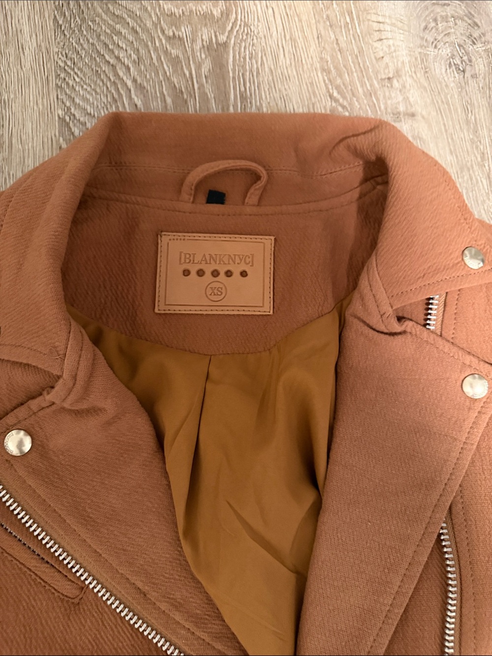 Moto Jacket in Brown - Picture 3 of 5